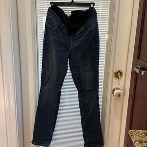 Seraphine Dark Wash Straight Leg Maternity Jeans size 8
